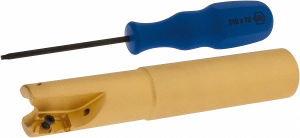 Tungaloy Indexable Insert Drill: MCTR26.97XU31.75X-10, 1-1/16" Max Dia, 10xD, 1-1/4" Shank Dia - 4853415