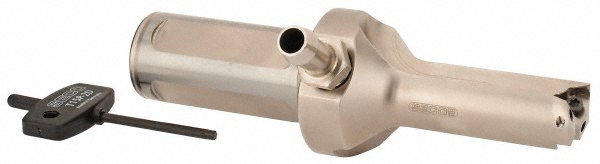 Tungaloy Indexable Insert Drill: MCTR26.97XU31.75X-10, 1-1/16" Max Dia, 10xD, 1-1/4" Shank Dia - 4853415