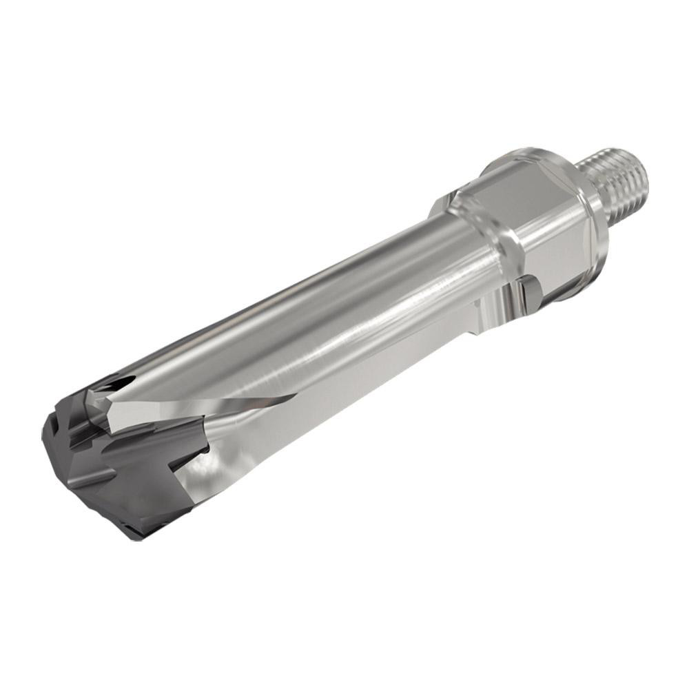 Iscar Replaceable-Tip Drill: 6.5 to 6.9 mm Dia, 20.68 mm Max Depth, 8 mm Straight-Cylindrical Shank - 3359476