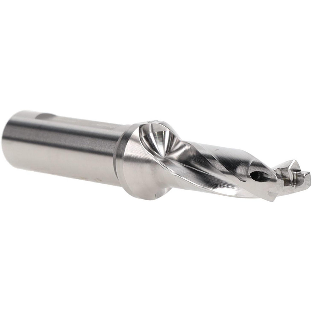 Seco Replaceable-Tip Drill: 16 to 16.99 mm Dia, 110 mm Max Depth, 5/8" Weldon Flat Shank - 00040008