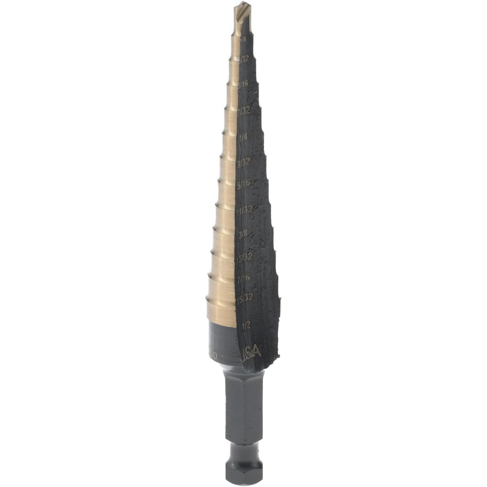 Allied Machine and Engineering Spade Drill: 1-13/32 to 1-7/8" Dia, 4-3/4" Max Depth, Straight Flute - 22030S-150F