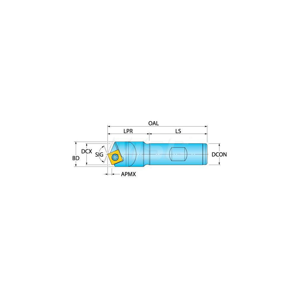 Ingersoll Cutting Tools 0.782" 82° Indexable Spotting Drill - 3207958