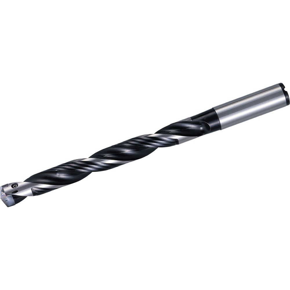Kyocera Replaceable-Tip Drill: 7.94 to 8.49 mm Dia, 25.5 mm Max Depth, 10 mm Straight-Cylindrical Shank - THD08080