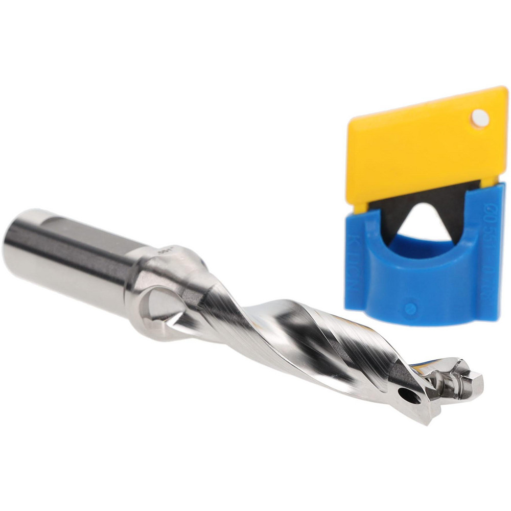Iscar Replaceable-Tip Drill: 18 to 18.9 mm Dia, 147.9 mm Max Depth, 25 mm Flatted Shank - 3391702