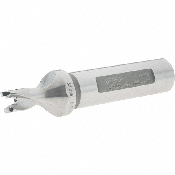 Ingersoll Cutting Tools Replaceable-Tip Drill: 0.2953 to 0.311" Dia, 0.89" Max Depth, 1/2" Weldon Flat Shank - 3204615