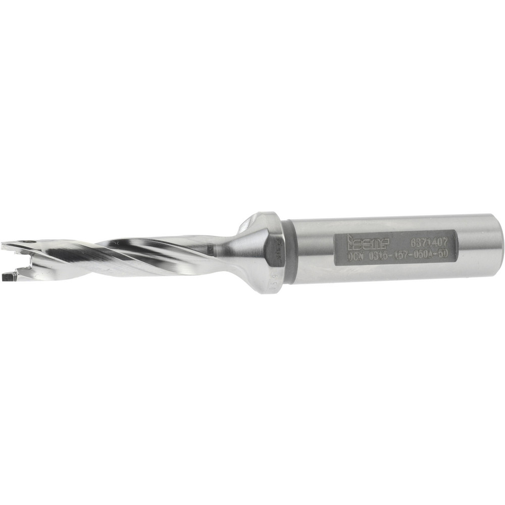 Ingersoll Cutting Tools Replaceable-Tip Drill: 0.2953 to 0.311" Dia, 0.89" Max Depth, 1/2" Weldon Flat Shank - 3204615