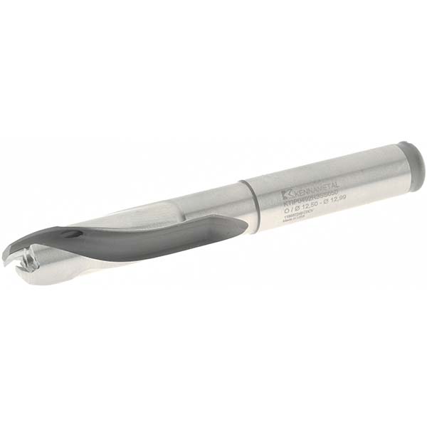 Kyocera Replaceable-Tip Drill: 12.5 to 12.99 mm Dia, 104 mm Max Depth, 16 mm Flange Shank - THD08627