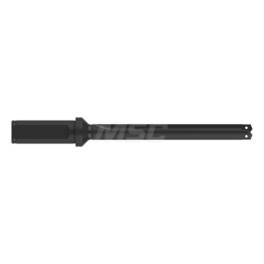 Allied Machine and Engineering Spade Drill: 33/64 to 11/16" Dia, 4-1/2" Max Depth, Straight Flute - 25000S-075F