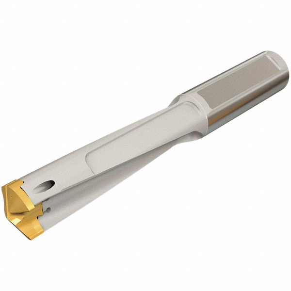 Ingersoll Cutting Tools Replaceable-Tip Drill: 10 to 10.9 mm Dia, 51.99 mm Max Depth, 14 mm Weldon Flat Shank - 3221088