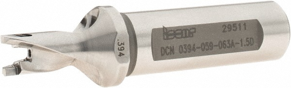 Ingersoll Cutting Tools Replaceable-Tip Drill: 10 to 10.9 mm Dia, 51.99 mm Max Depth, 14 mm Weldon Flat Shank - 3221088