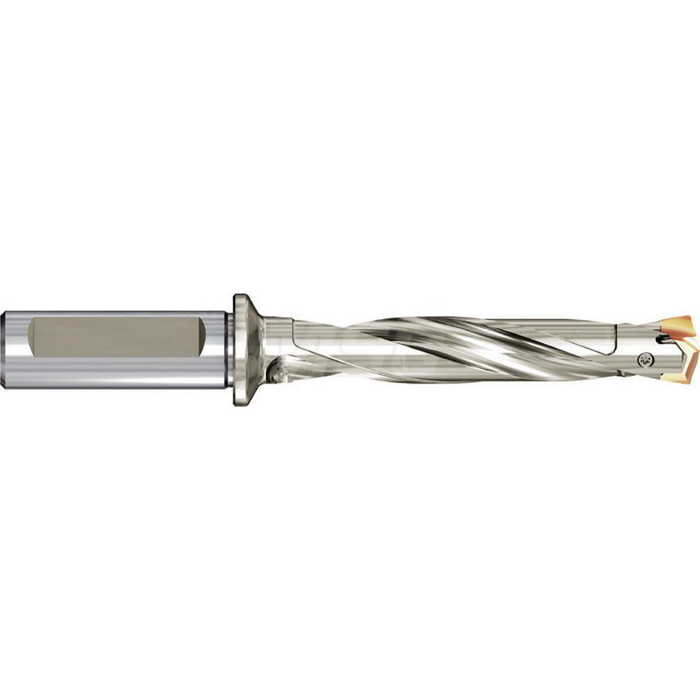Ingersoll Cutting Tools Replaceable-Tip Drill: 1.2205 to 1.2559" Dia, 3.86" Max Depth, 1-1/4" Flatted Shank - 6146014