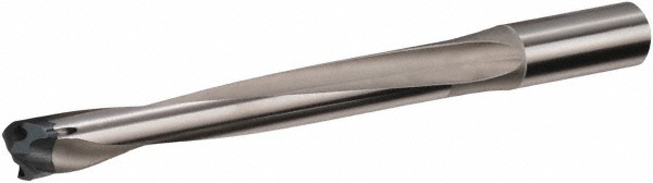 Guhring Replaceable-Tip Drill: 0.669 to 0.689" Dia, 55.8 mm Max Depth, 3/4" Shank - 9041070170050