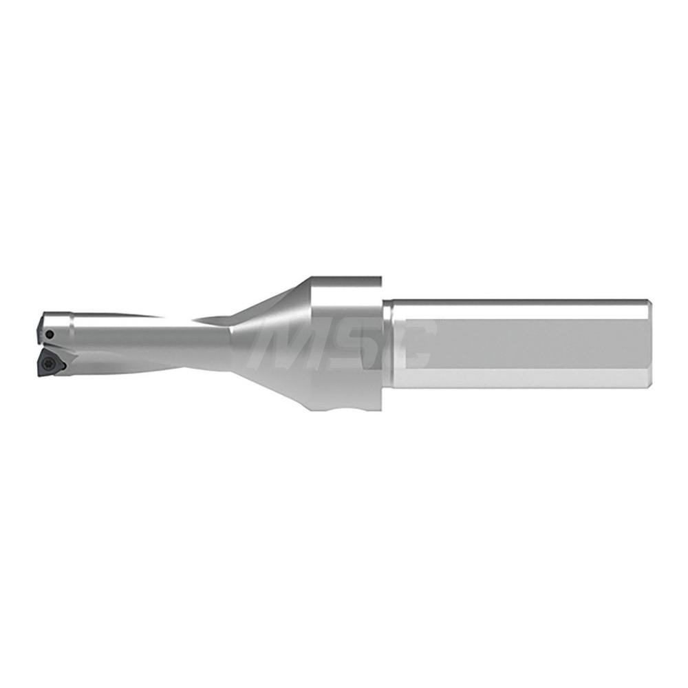 Komet Indexable Insert Drill: KUBQ2D0703R06C1000EF, 45/64" Max Dia, 2xD, 1" Shank Dia - 1587917900