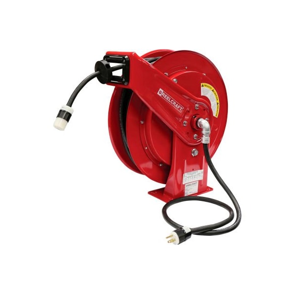 Reelcraft Reelcraft L 70075 123 3A, 12 AWG / 3 Conductor x 75 ft, 20 AMP, Single Outlet (5-20R) with Cord - L 70075 123 3A