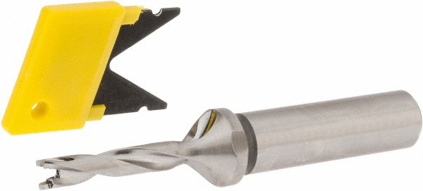 Ingersoll Cutting Tools Replaceable-Tip Drill: 0.2362 to 0.252" Dia, 1.22" Max Depth, 1/2" Cylindrical Shank - 6145476