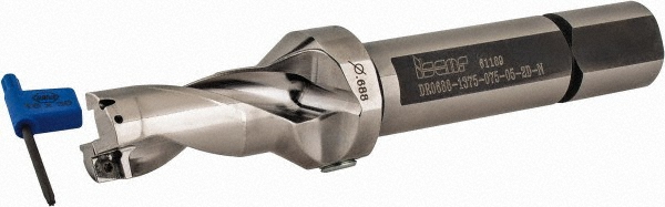 OSG Indexable Insert Drill: P3D0563FS075A03, 9/16" Max Dia, 3xD, 3/4" Shank Dia - 52503068