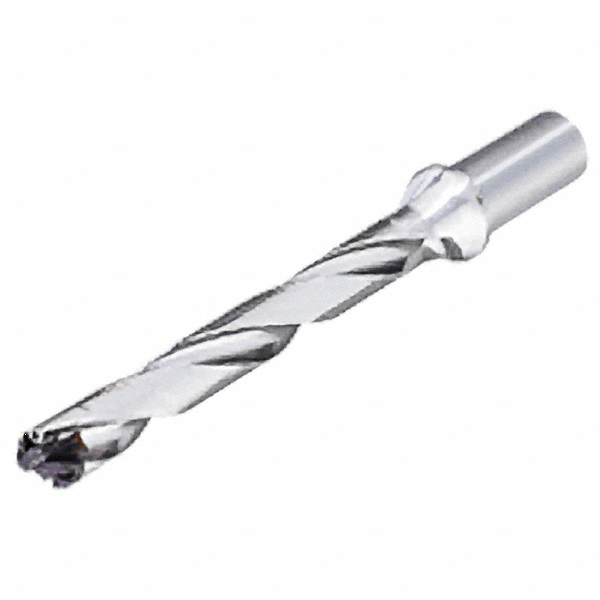Ingersoll Cutting Tools Replaceable-Tip Drill: 9.5 to 9.9 mm Dia, 76 mm Max Depth, 12 mm Cylindrical Shank - 3204531