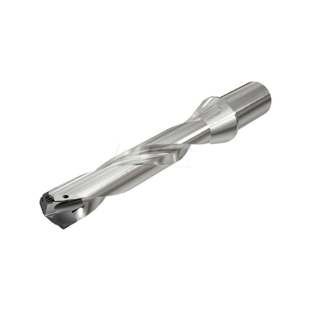 Iscar Replaceable-Tip Drill: 24 to 24.9 mm Dia, 197.21 mm Max Depth, 32 mm Flatted Shank - 3391769
