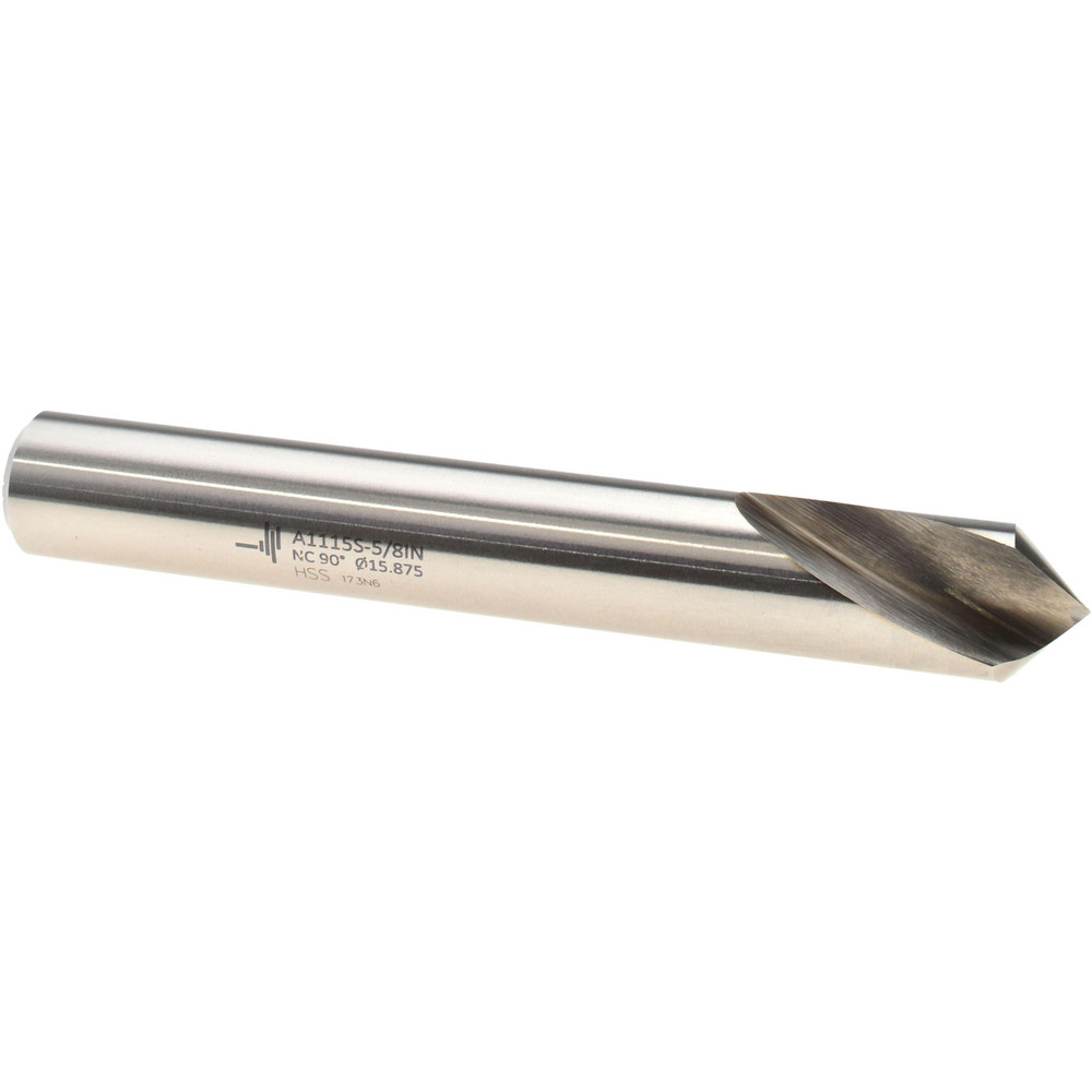 Walter-Titex Spotting Drill: 1" Dia, 90 deg, 7-7/8" OAL, High-Speed Steel - 5153686