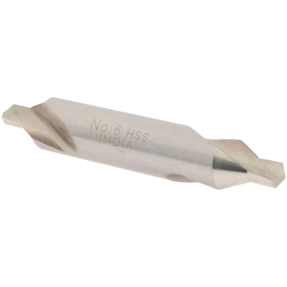 Walter-Titex Combination Drill & Countersink: #6, 15.88 mm Body Dia, High-Speed Steel - 5073675