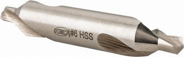 Walter-Titex Combination Drill & Countersink: 6.00 mm Body Dia, High-Speed Steel - 5073655