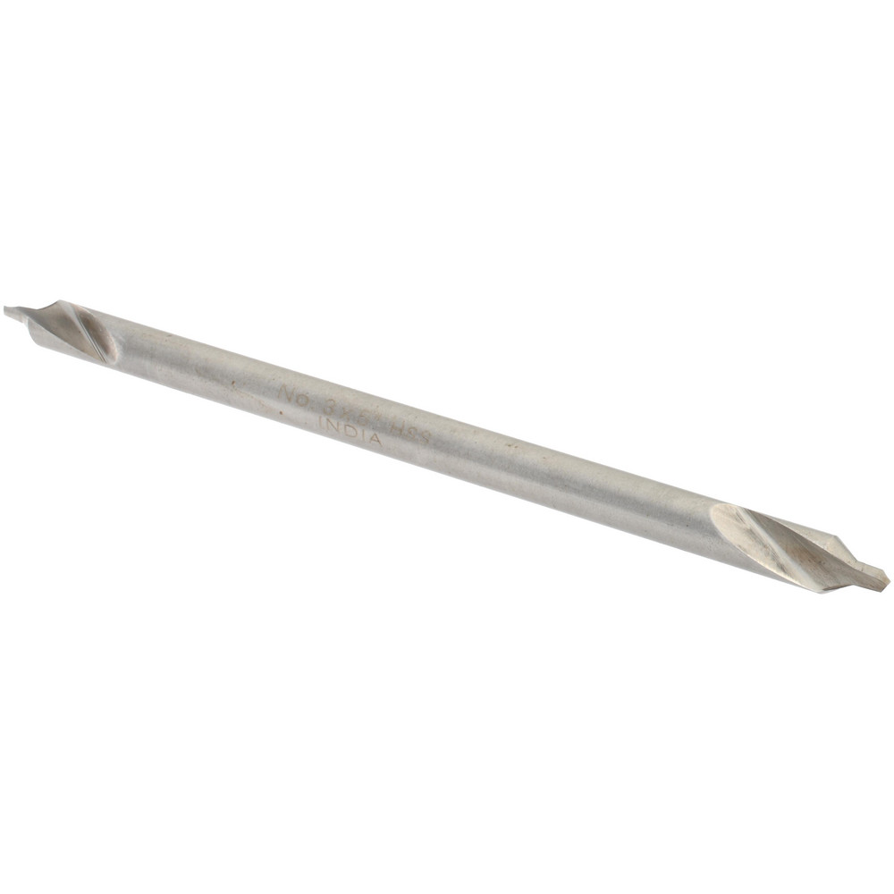 Titan USA Combination Drill & Countersink: #3, 1/4" Body Dia, 118 deg, High-Speed Steel - CS50035