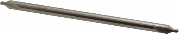 Titan USA Combination Drill & Countersink: #3, 1/4" Body Dia, 118 deg, High-Speed Steel - CS50035