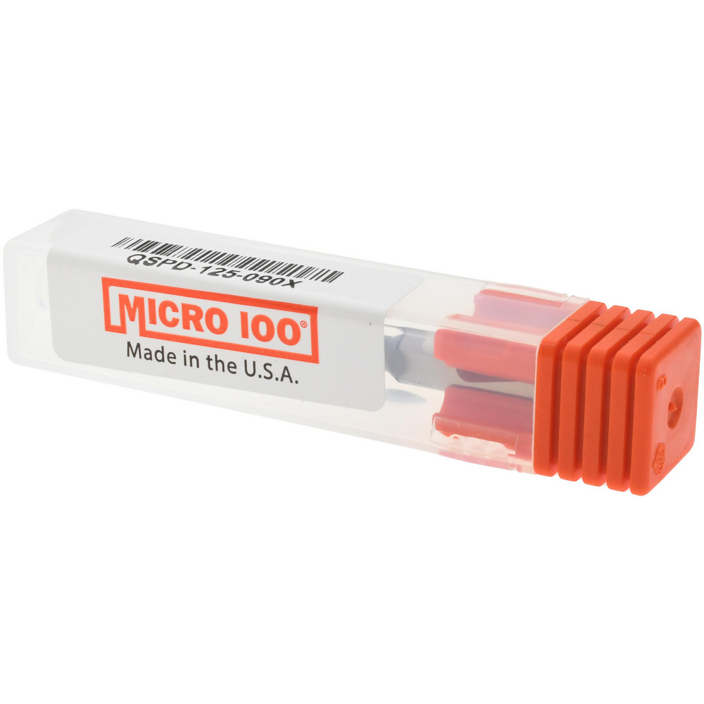 Micro 100 Spotting Drill: 1/8" Dia, 90 deg, 1-1/2" OAL, Solid Carbide - QSPD-125-090X