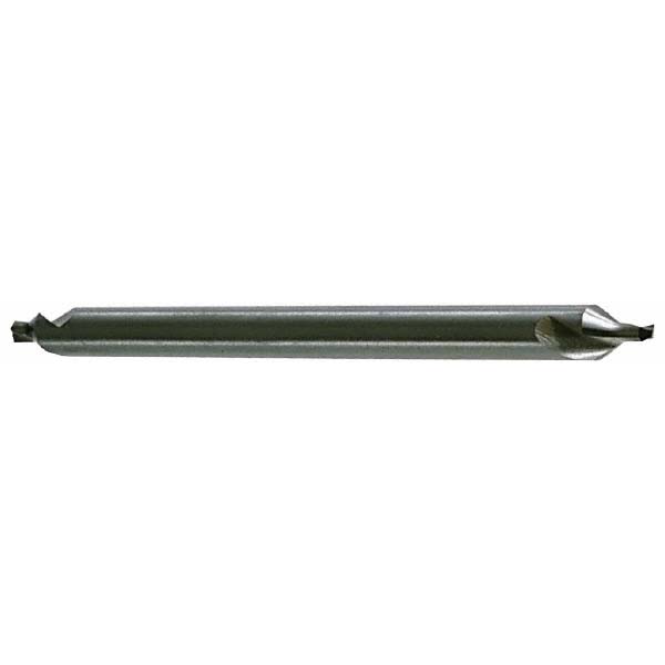 Hertel Combination Drill & Countersink: #5, 7/16" Body Dia, 118 deg, High-Speed Steel - H-81155L05050