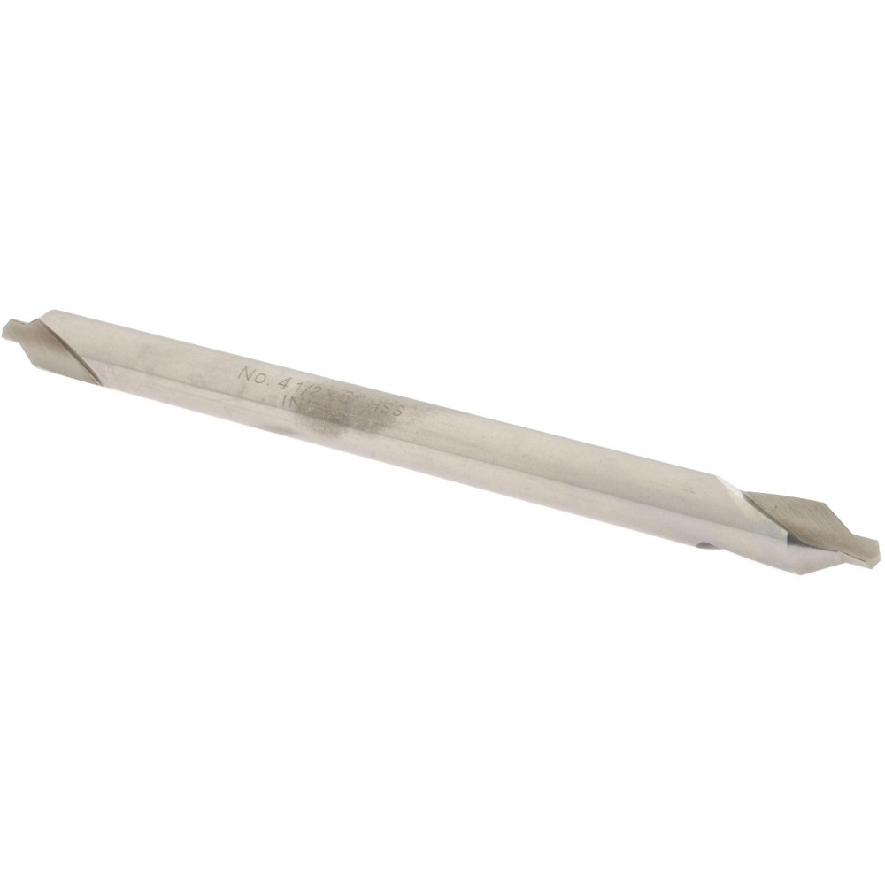 Value Collection Combination Drill & Countersink: #6, 1/2" Body Dia, High-Speed Steel - 156400006000006