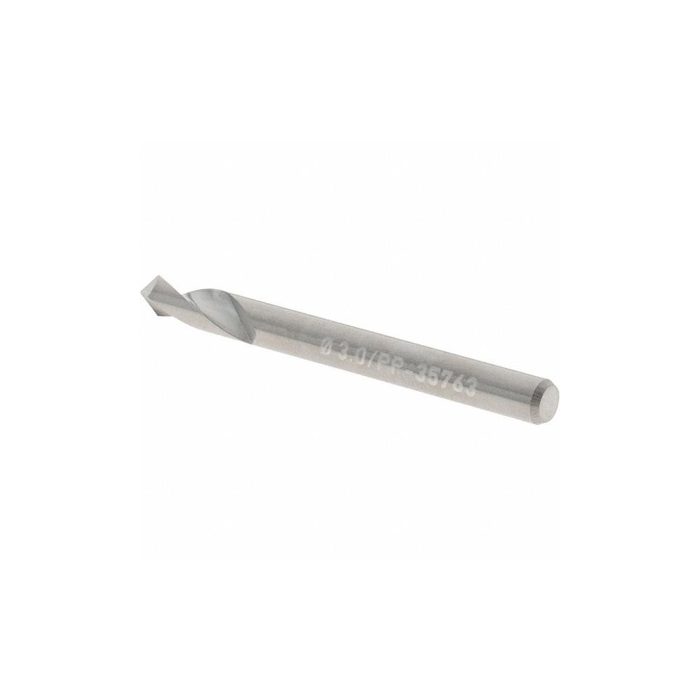 Big Kaiser Spotting Drill: 3.00 mm Dia, 90 deg, 32 mm OAL, Solid Carbide - 40.50810.0030
