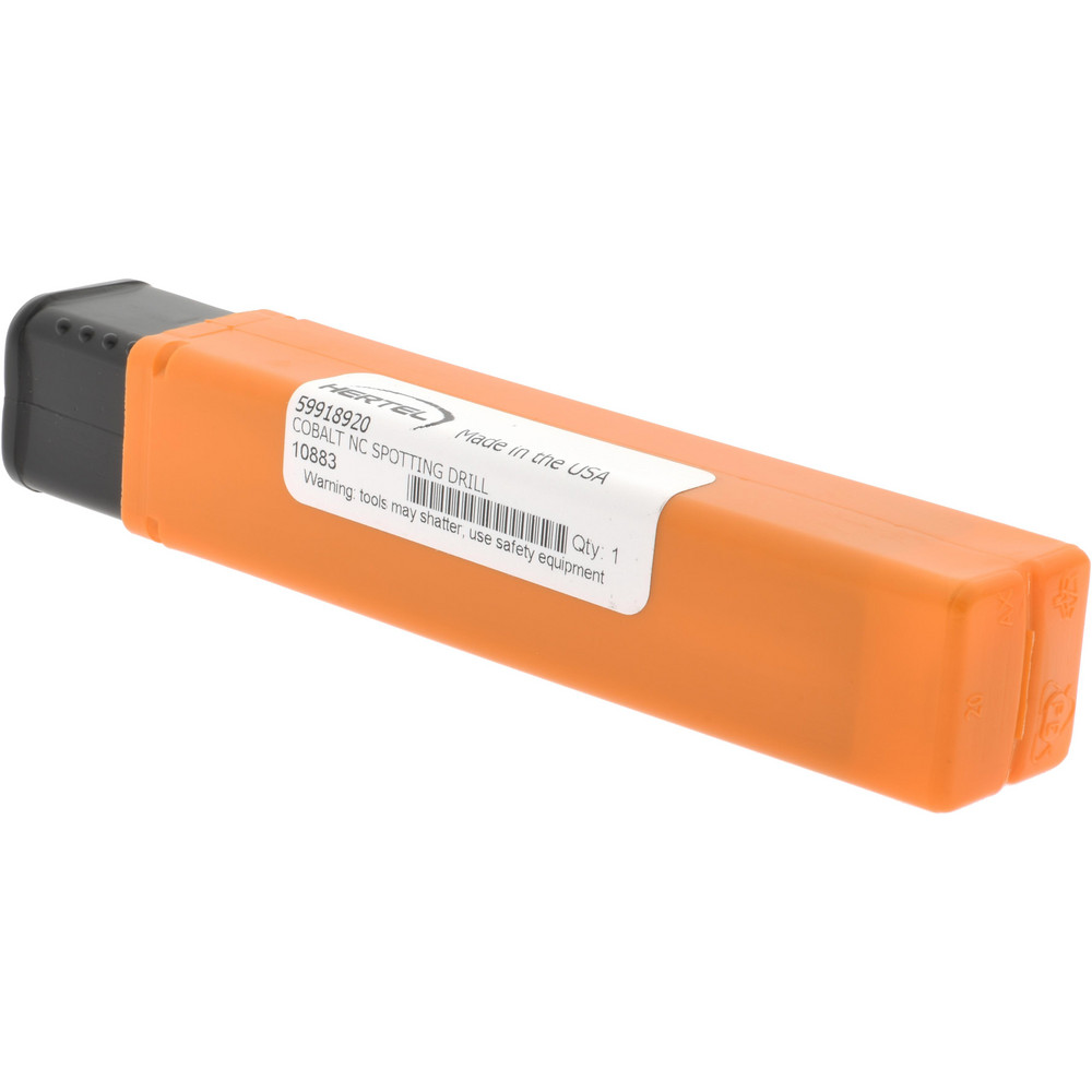 Hertel Spotting Drill: 3/4" Dia, 82 deg, 5-3/16" OAL, Cobalt M-42 - Y59918920