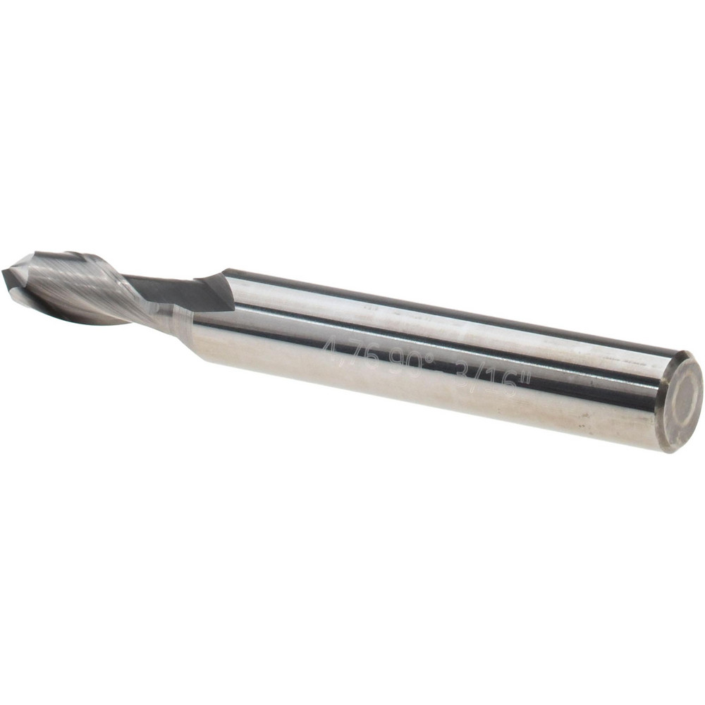 Magafor Spotting Drill: 3/16" Dia, 90 deg, 2" OAL, Solid Carbide - 88809004760
