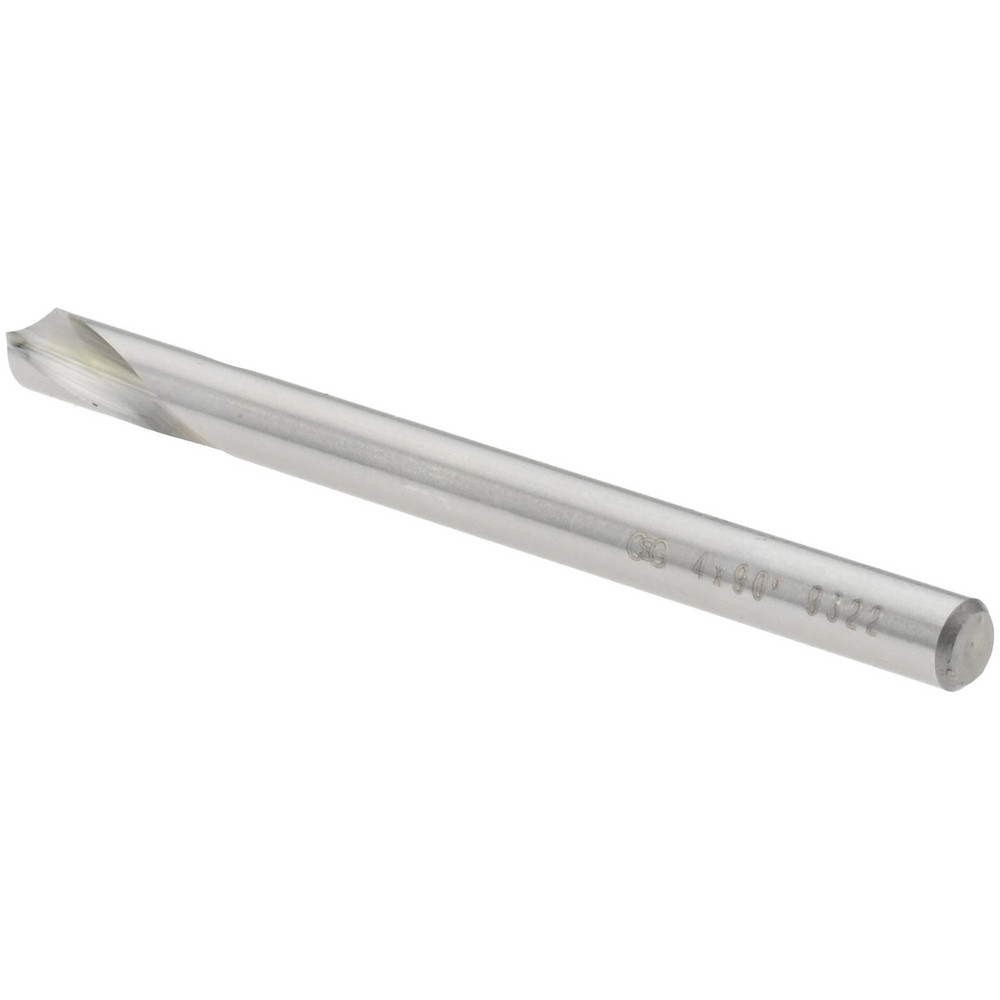 OSG Spotting Drill: 4.00 mm Dia, 90 deg, 54 mm OAL, High-Speed Steel - 62904