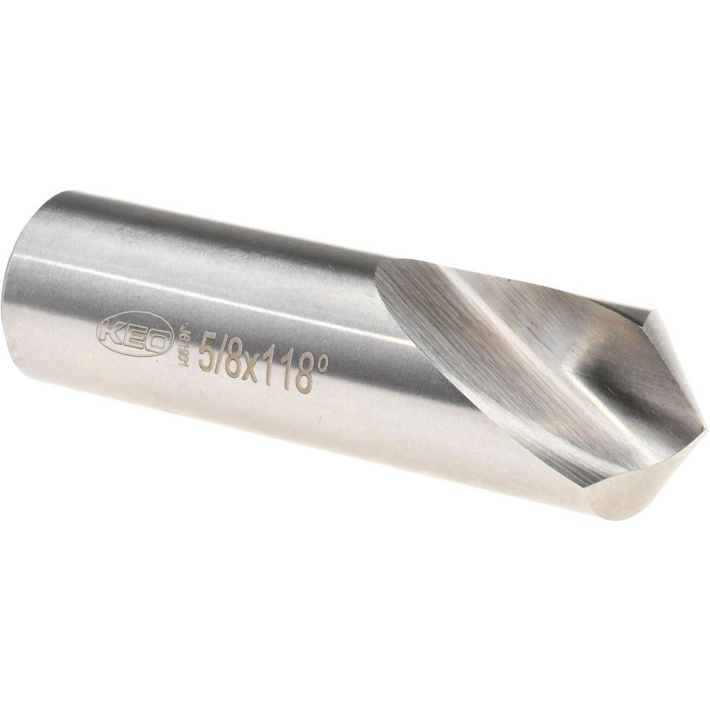 Keo Spotting Drill: 5/8" Dia, 90 deg, 2-1/4" OAL, High-Speed Steel - 955-000-319