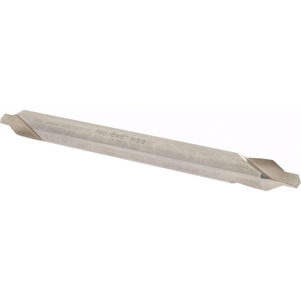 Hertel Combination Drill & Countersink: #6, 1/2" Body Dia, 118 deg, High-Speed Steel - H-81185060600