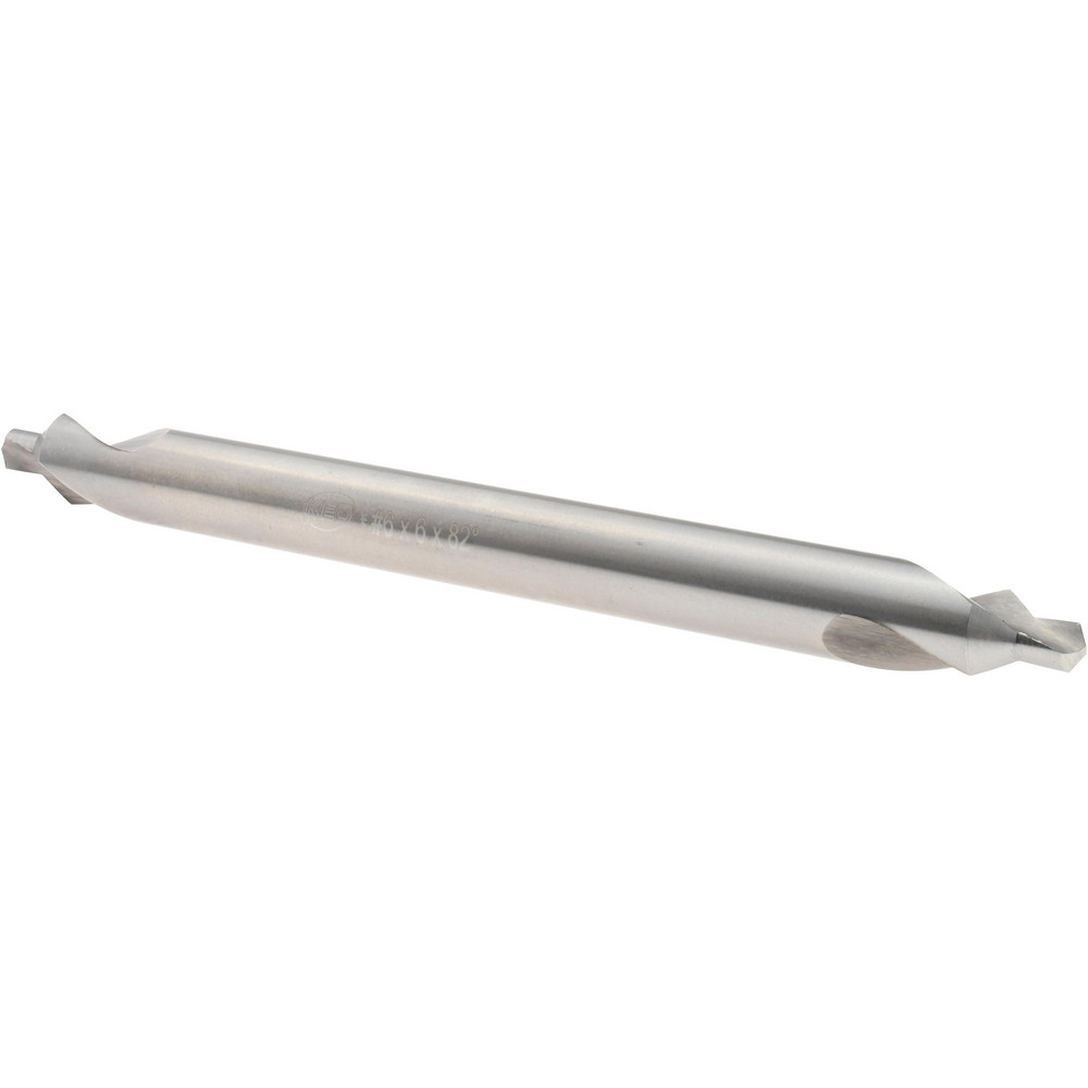 Hertel Combination Drill & Countersink: #6, 1/2" Body Dia, 118 deg, High-Speed Steel - H-81185060600