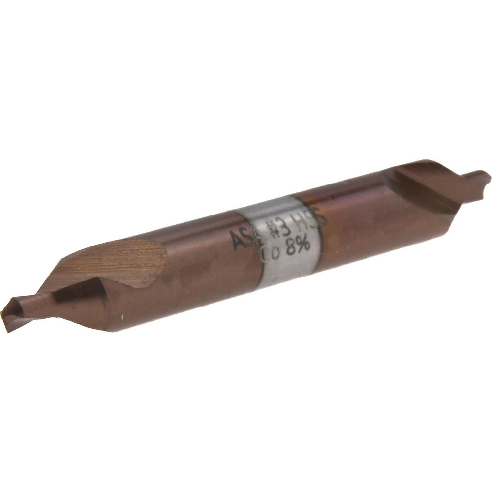 Magafor Combination Drill & Countersink: #0000, 1/8" Body Dia, 118 deg, Cobalt - 80091500B00
