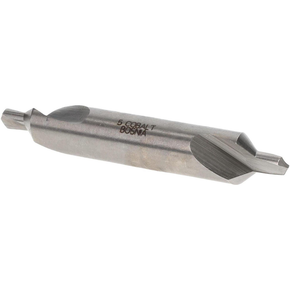 Value Collection Combination Drill & Countersink: #5, 7/16" Body Dia, High-Speed Steel - 1564000050000V0