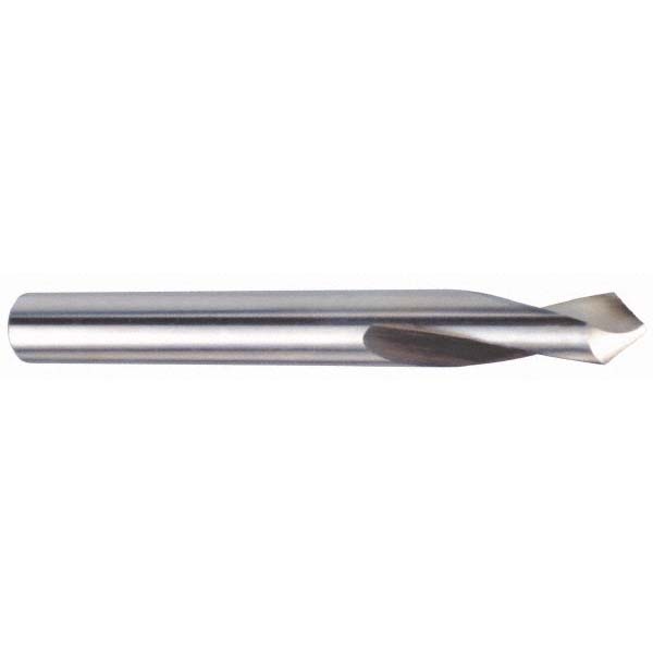 Precision Twist Drill Spotting Drill: 1" Dia, 120 deg, 8" OAL, High-Speed Steel - 6000076