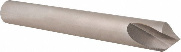 Precision Twist Drill Spotting Drill: 1" Dia, 120 deg, 8" OAL, High-Speed Steel - 6000076