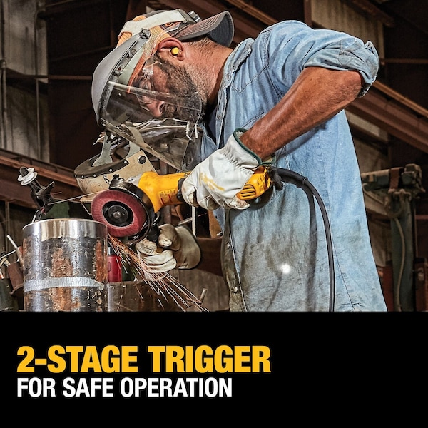 Dewalt 5 in. Brushless Paddle Switch Small Angle Grinder with Kickback Brake, No Lock-On - DWE43214N