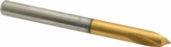 Guhring Spotting Drill: 1/4" Dia, 90 deg, High-Speed Steel - 9005680063500