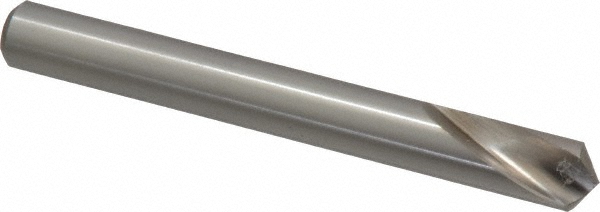 Guhring Spotting Drill: 10.00 mm Dia, 120 deg, 89 mm OAL, High-Speed Steel - 9005560100000