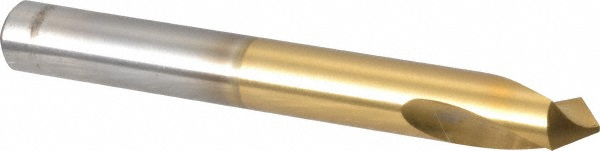Guhring Spotting Drill: 10.00 mm Dia, 120 deg, 89 mm OAL, High-Speed Steel - 9005560100000