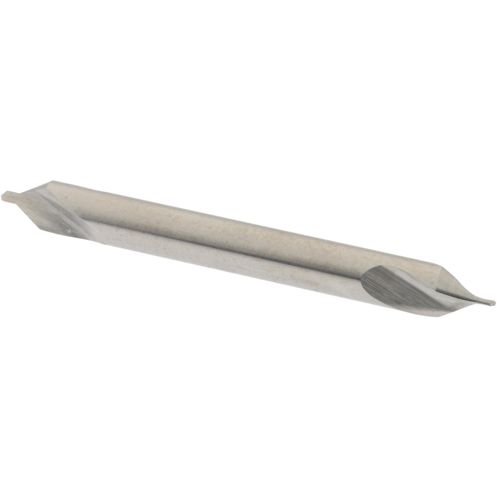 Hertel Combination Drill & Countersink: #0, 1/8" Body Dia, 118 deg, High-Speed Steel - H-811500E000