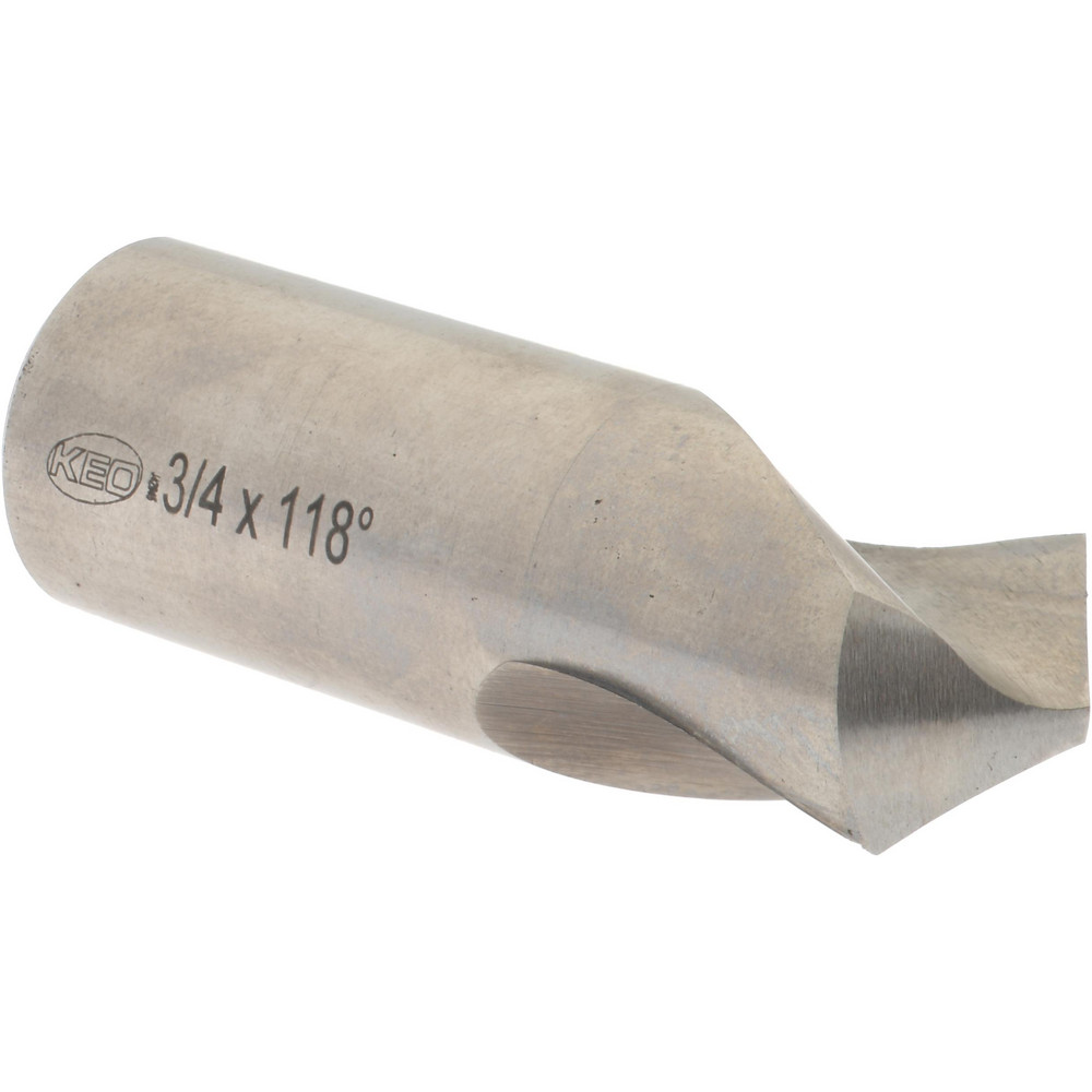 Cleveland Spotting Drill: 3/4" Dia, 118 deg, 2-1/4" OAL, High-Speed Steel - C11782