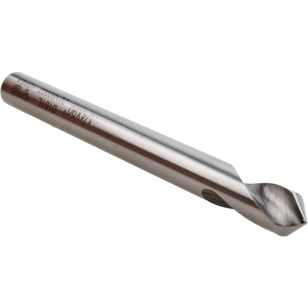 Micro 100 Spotting Drill: 1/4" Dia, 140 deg, 2-1/2" OAL, Solid Carbide - SPD-250-140