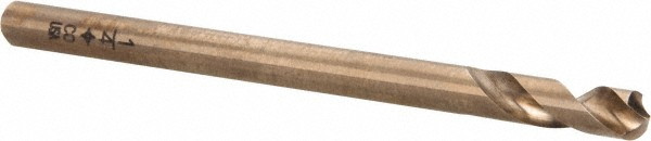 Cleveland Spotting Drill: 1" Dia, 120 deg, 8" OAL, Cobalt M-42 - C26193