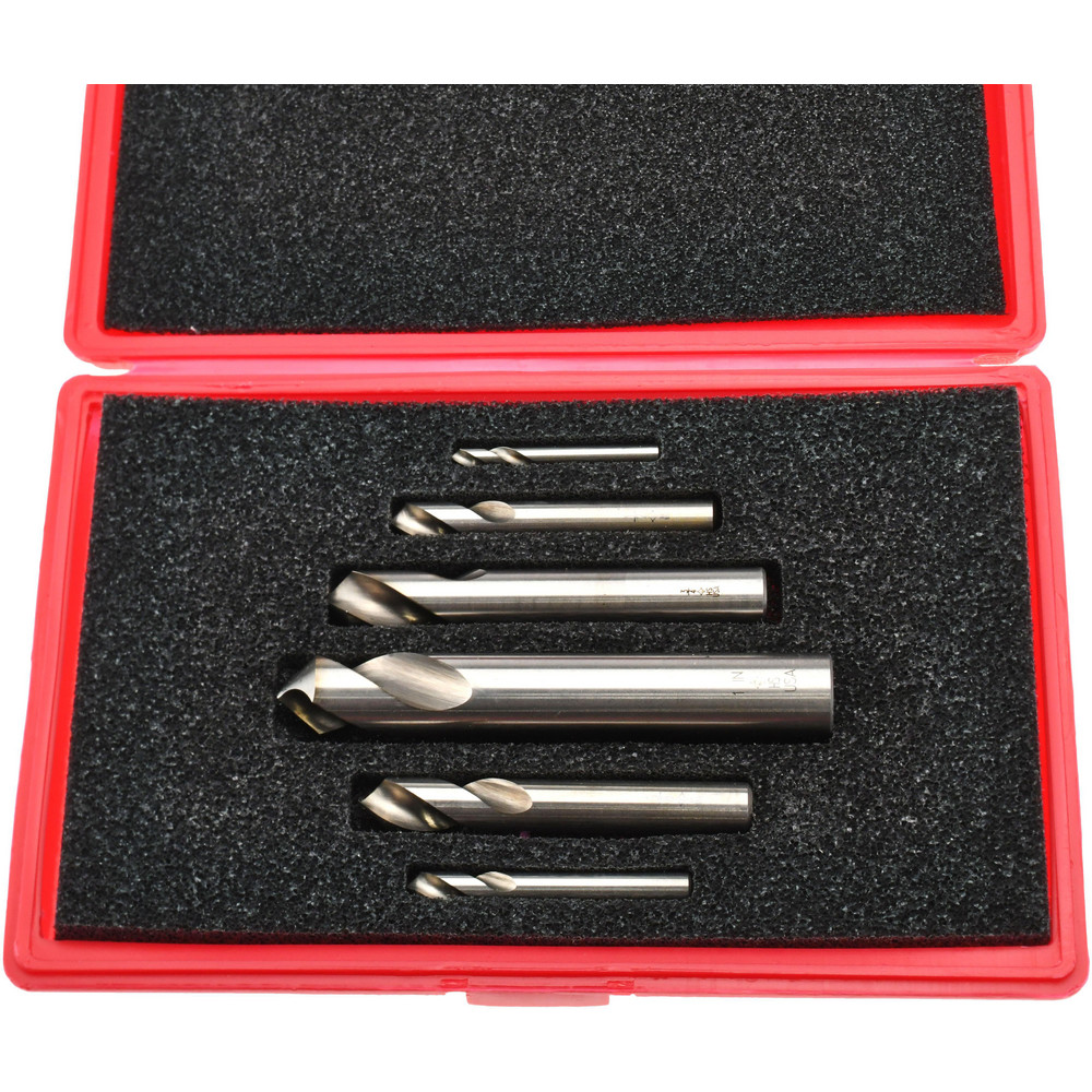 Magafor 4 Piece 90° 1/4 to 5/8" Spotting Drill Set - 81195000004
